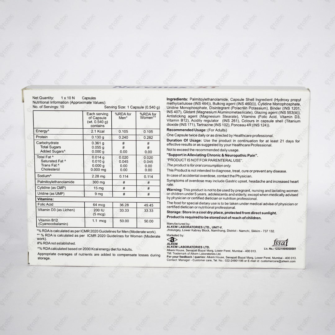 Nervmax XT Capsule 10's