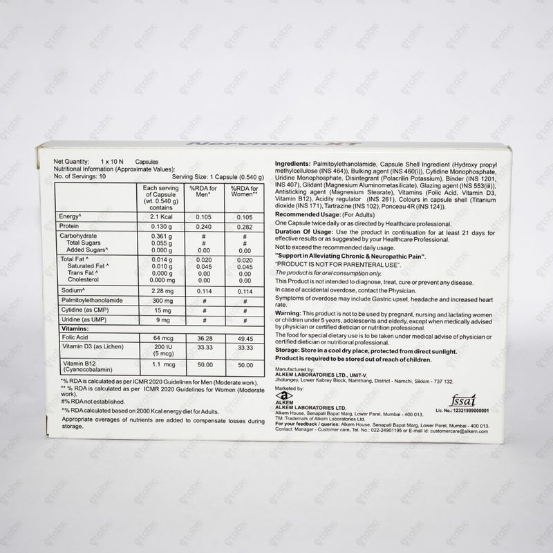 Nervmax XT Capsule 10's