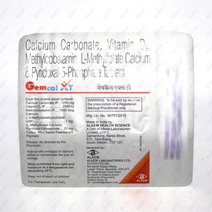 Gemcal XT Tablet 15's