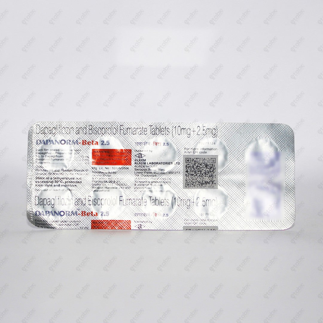 Dapanorm Beta 2.5 Tablets 10's