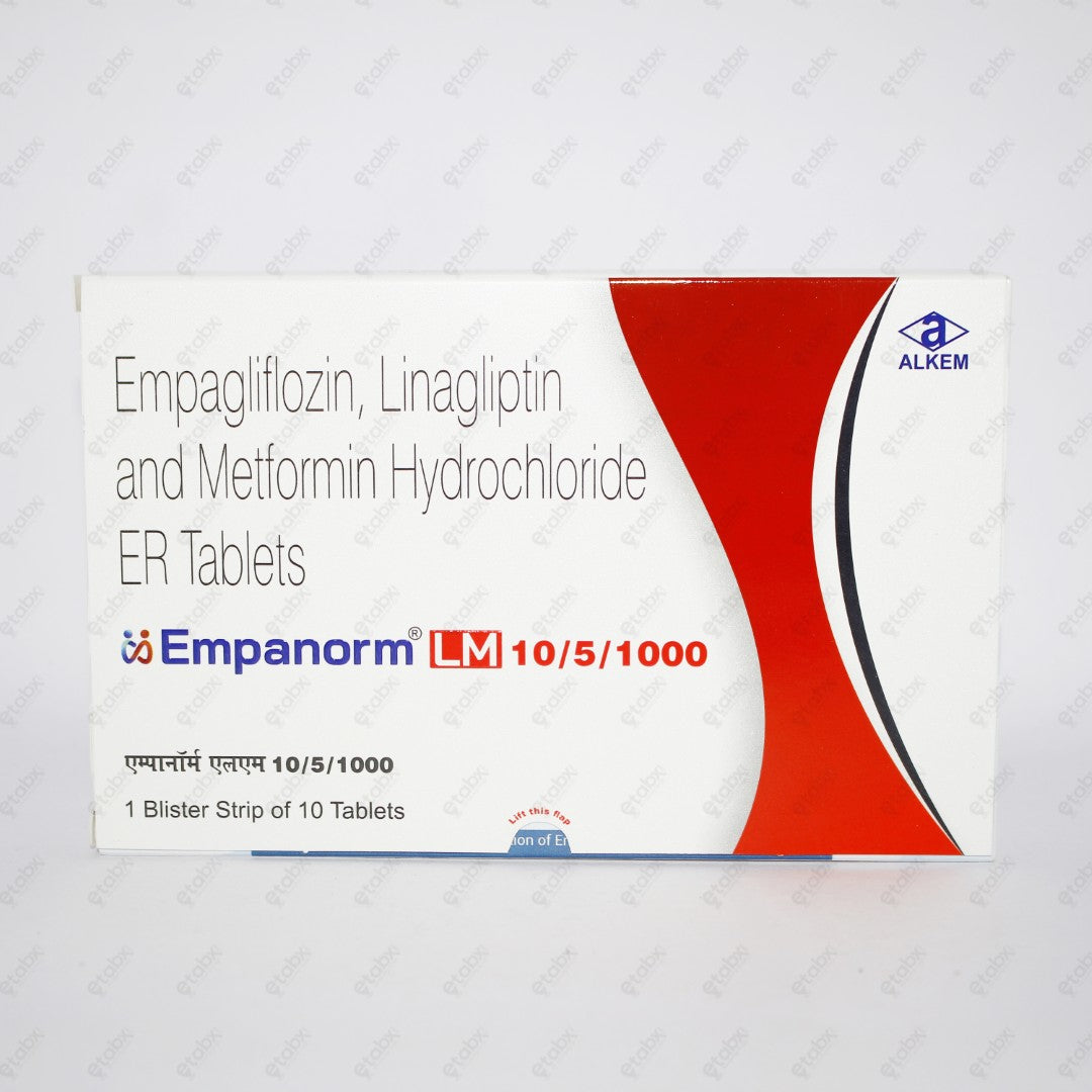 EMPANORM LM 10mg/5mg/1000mg Tablets 10's