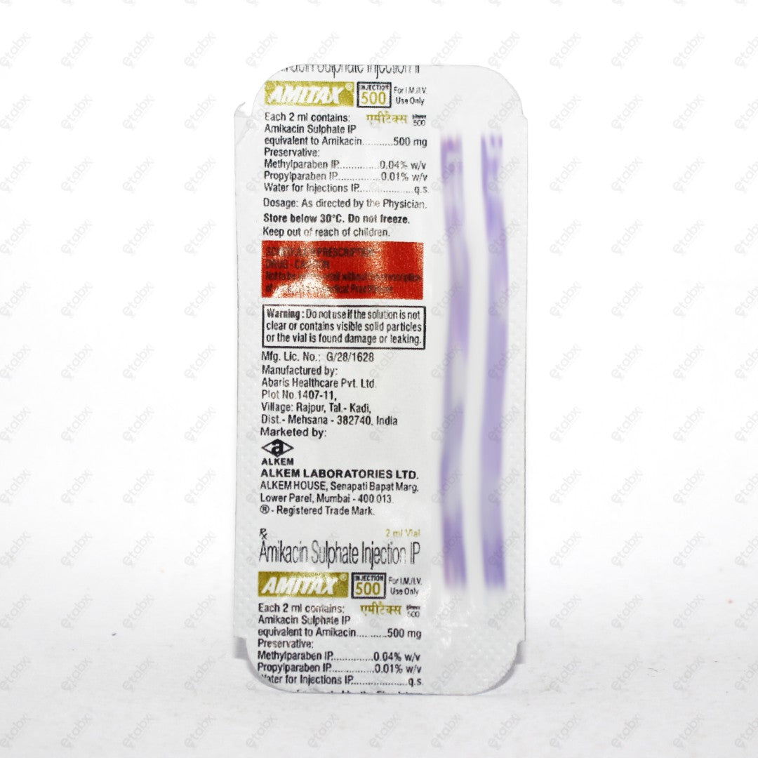 AMITAX 500MG Injection 2ML