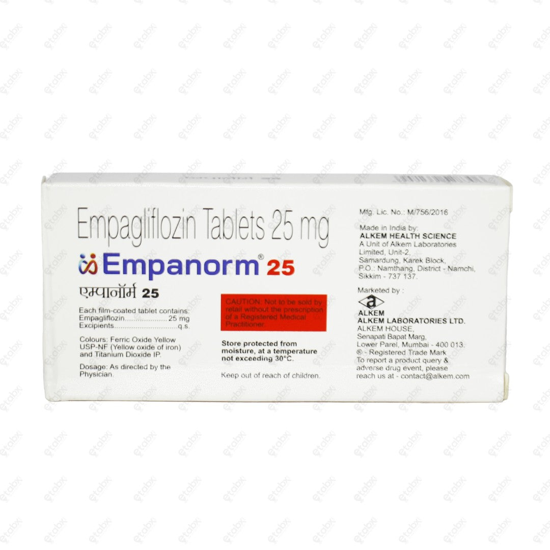 EMPANORM 25mg Tablets 10's