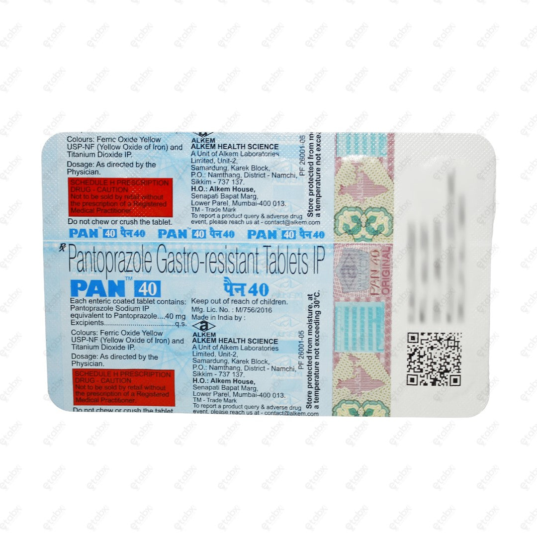 Pan 40mg Tablet 15's