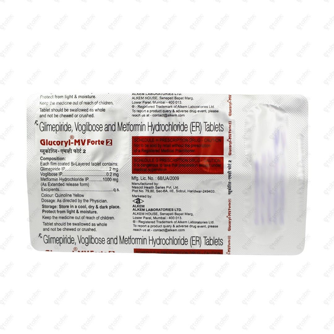 Glucoryl MV Forte 2 Tablet 10's
