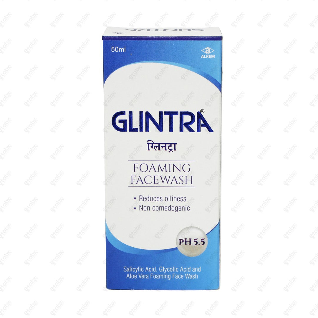 Glintra Foaming Facewash 1's
