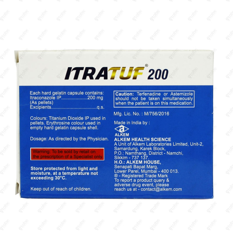 Itratuf 200 Capsules 15's