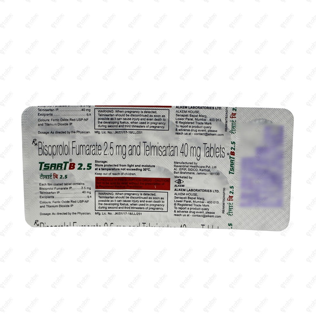 Tsart B 2.5mg Tablet 10's