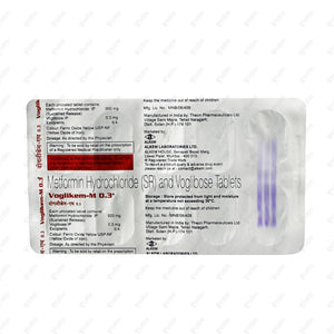 VOGLIKEM M 0.3mg Tablet 10's