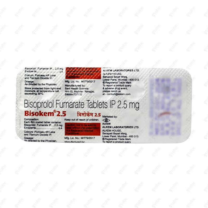 Bisokem 2.5mg Tablet 10's