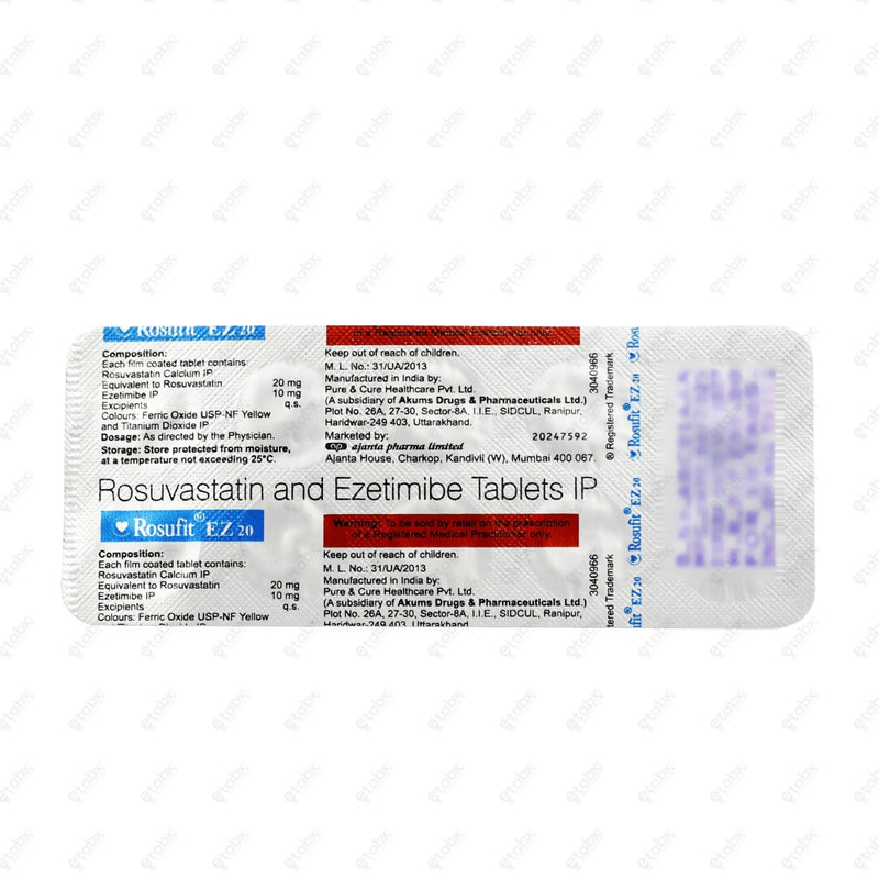 ROSUFIT EZ 20mg Tablet 10's