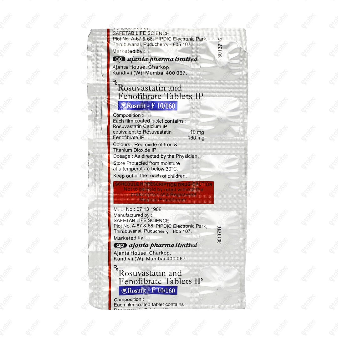 Rosufit F 10/160 mg 15 Tablets