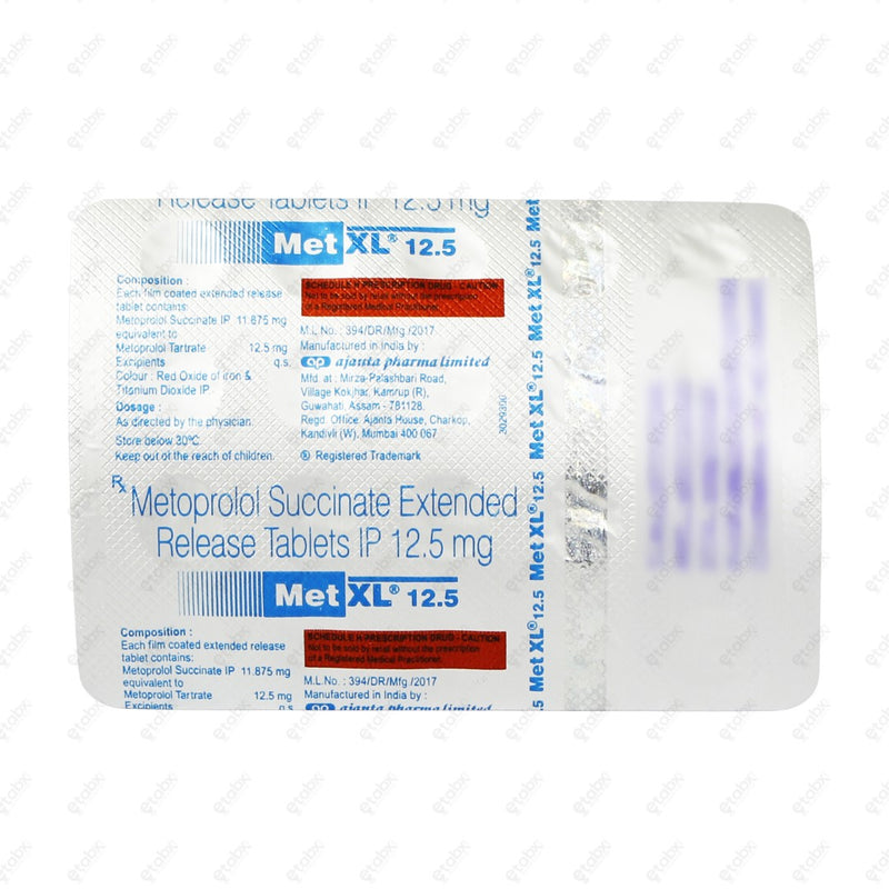 Met XL 12.5mg Tablet 20's