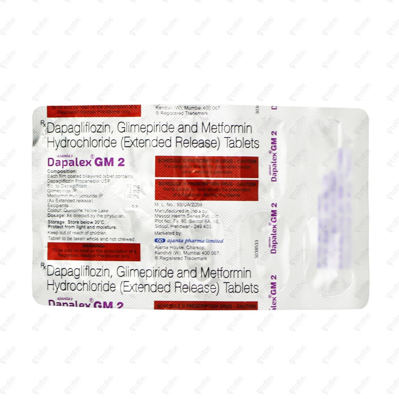 DAPALEX GM2 Tablets 10's
