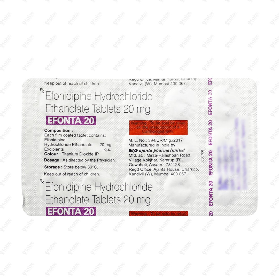 Efonta 20mg Tablets 15's