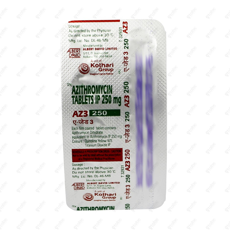 AZ3 250mg Tablet 10's