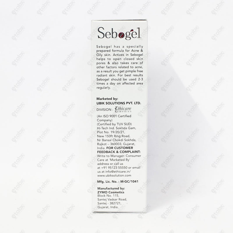 Sebogel Salicylic Acid & Nicotinamide Gel 30gm