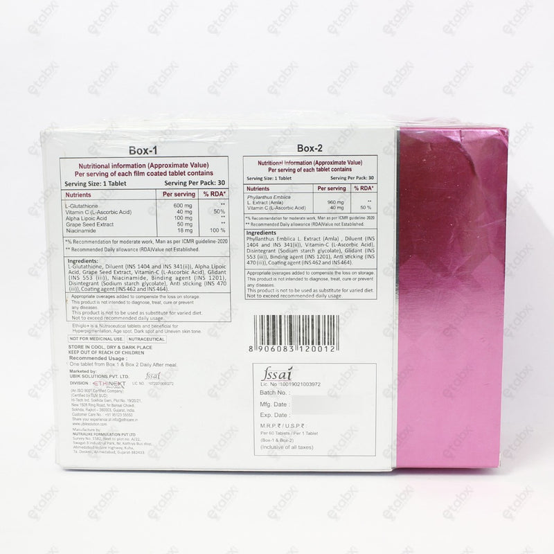 ETHIGLO PLUS Tablets 60'S