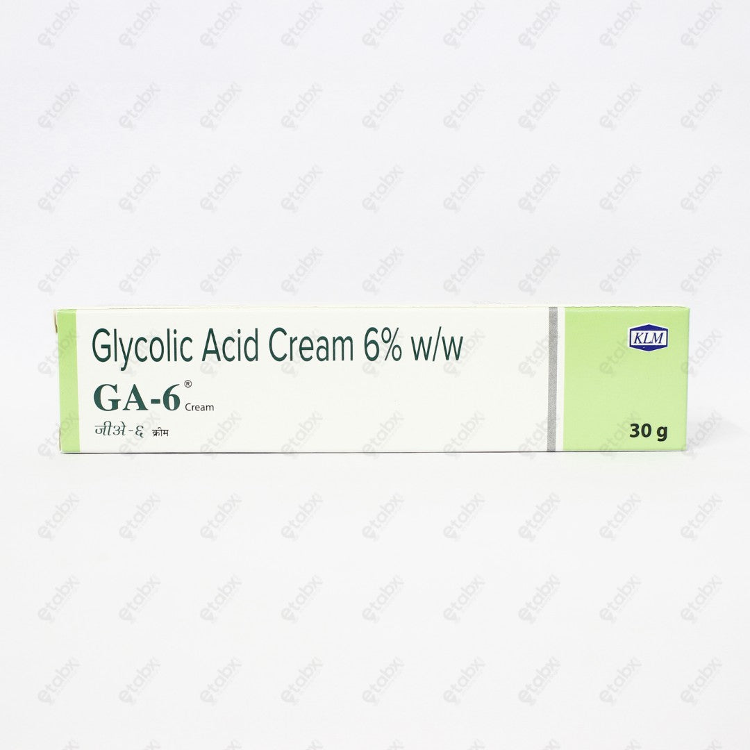 GA-6 Glycolic Acid Exfoliating Cream 30gm