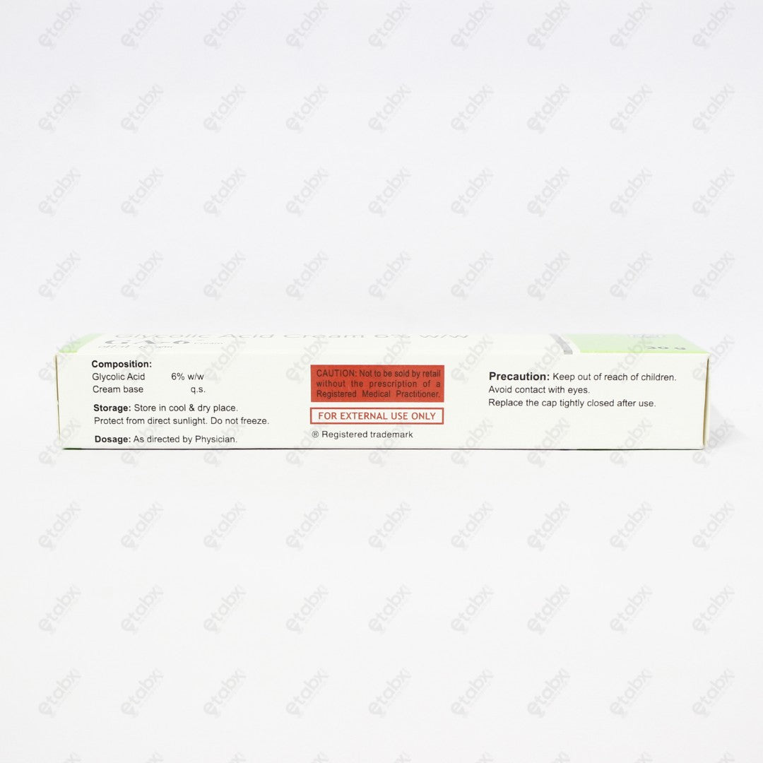 GA-6 Glycolic Acid Exfoliating Cream 30gm