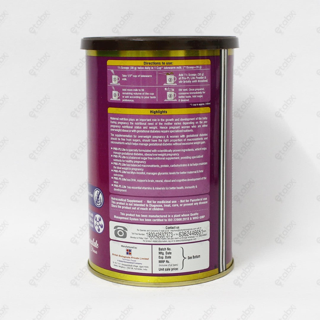 Pro Pl Lite Chocalate Flavour 200gm