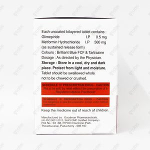 Glucobeat G 0.5 mg Tablet 10's