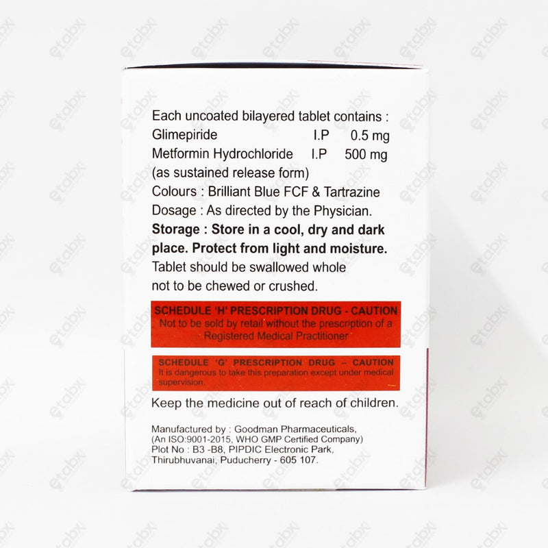 Glucobeat G 0.5 mg Tablet 10's