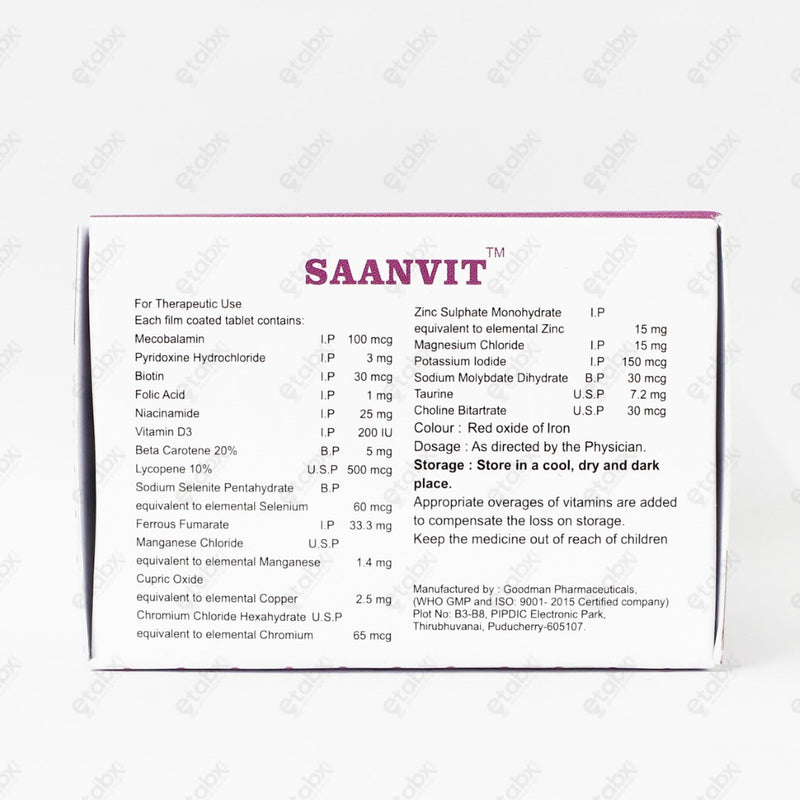 Saanvit Tablet 10's