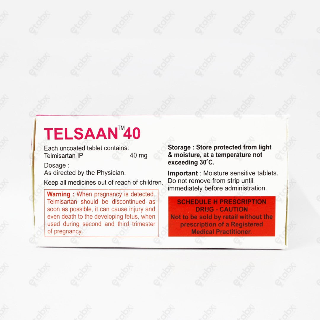 Telsaan 40mg Tablet 10's