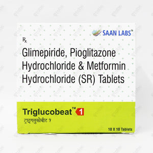 Triglucobeat 1 Tablet 10's