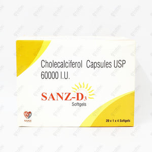 Sanz D3 60K Softgels 4's