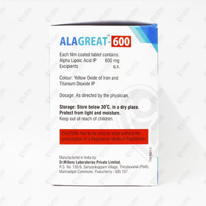 ALAGREAT 600MG Tablet 10's