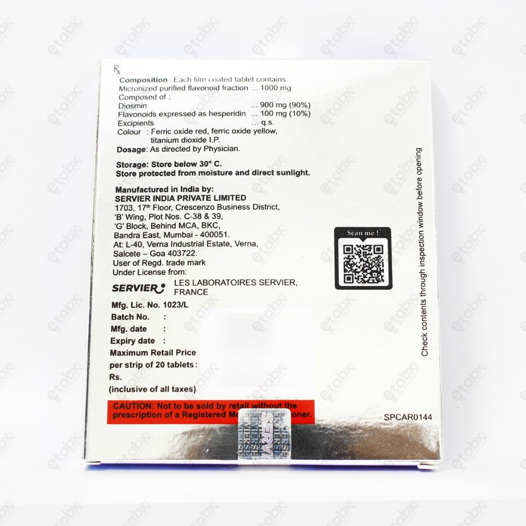 Daflon 1000 Tablet 20's