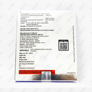 Daflon 1000 Tablet 20's