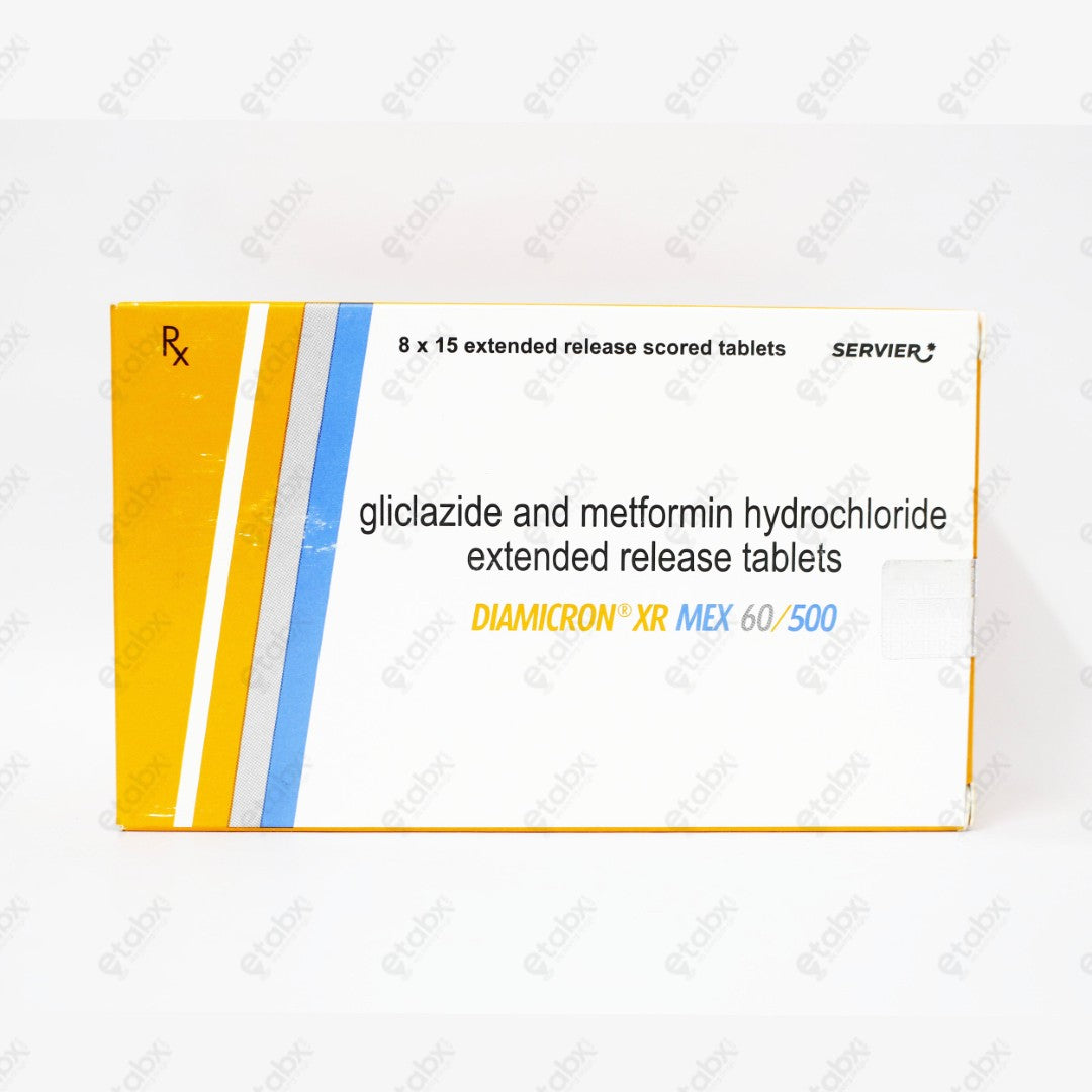 Diamicron XR Mex 60/500mg Tablet 15's