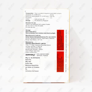 Diamicron XR Mex 30/500mg Tablet 15's