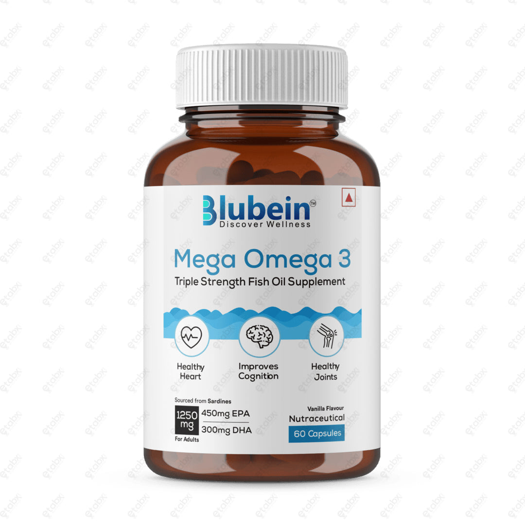 BLUBEIN Mega Omega 3 Softgel Capsules 60's