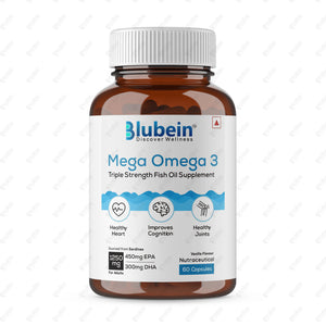 BLUBEIN Mega Omega 3 Softgel Capsules 60's