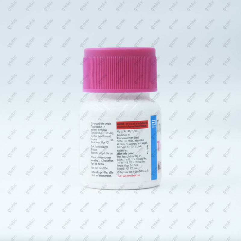 Thyronorm 62.5mcg Tablet 120's