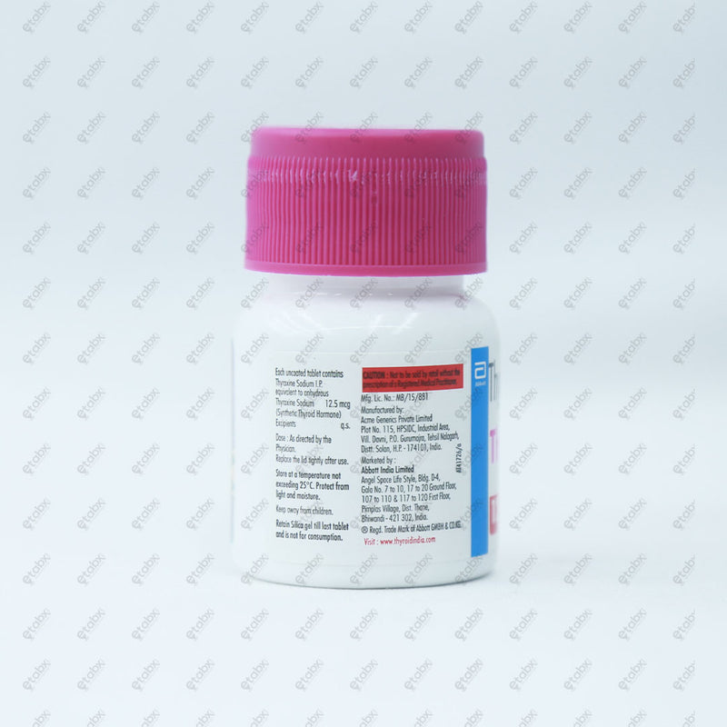 Thyronorm 12.5mcg Tablet 120's